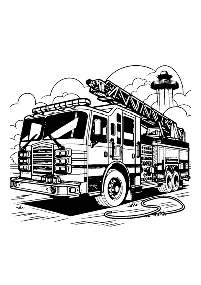 Feuerwehrauto im Einsatz