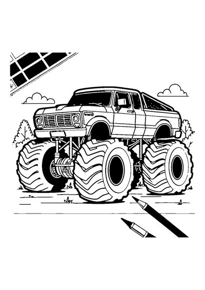 Großer Monstertruck
