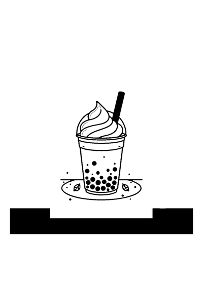 Bubble Tea mit Sahne