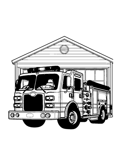 Einfaches Feuerwehrauto