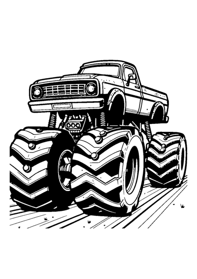 Monster-Truck in Aktion