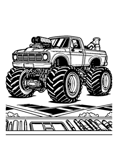 Monstertruck mit Turbo-Motor