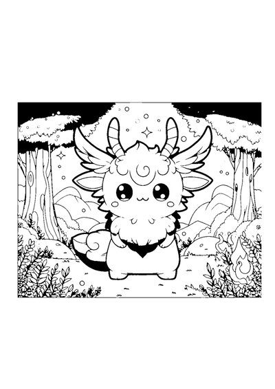 Süßes Fantasiewesen