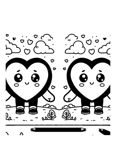 Verliebte Herzen
