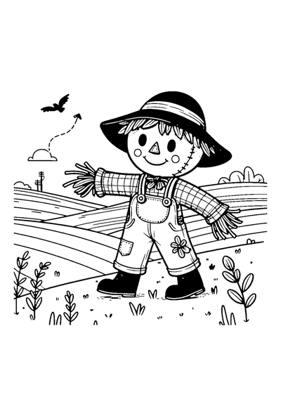 Freche Vogelscheuche