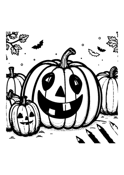 Geschnitzte Kürbisse