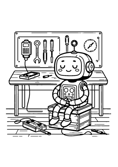 Roboter bei der Reparatur