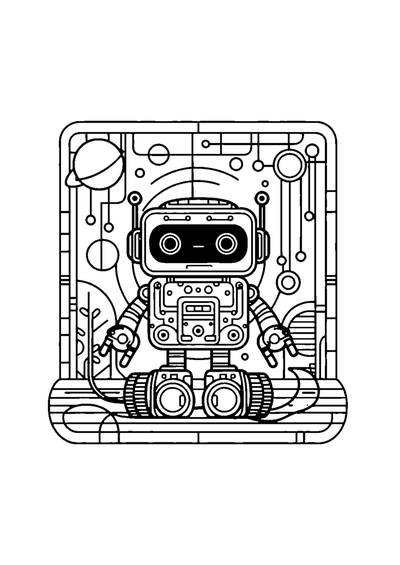 Roboter mit Drähten