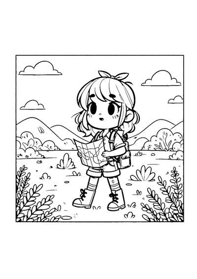 Abenteuerliches Maedchen