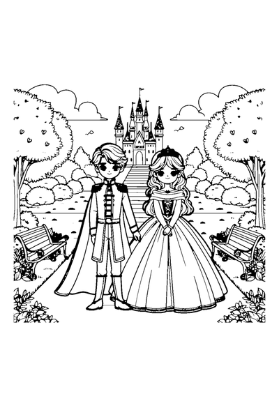 Prinz und Prinzessin