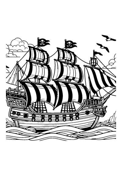 Abenteuerliches Piratenschiff