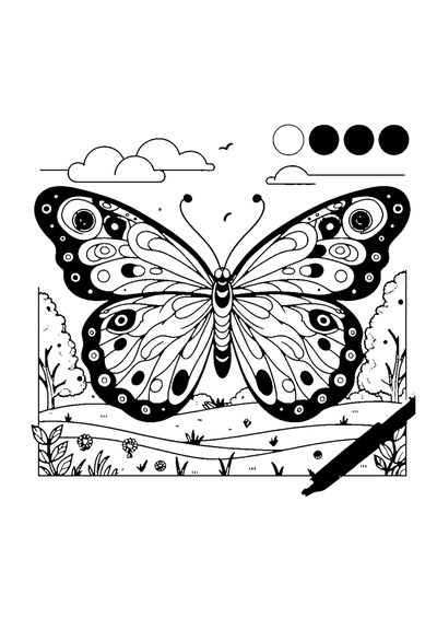 Bunter Schmetterling