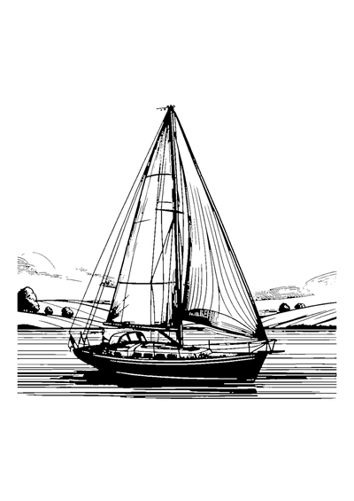 Segelboot auf dem See