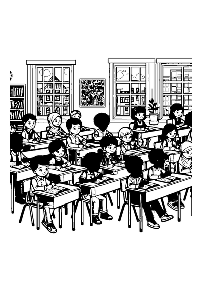 Kinder im Klassenzimmer