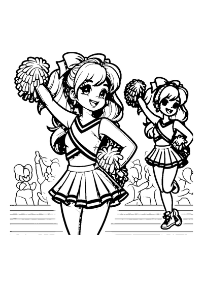 Cheerleader Mädchen
