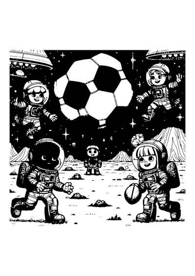 Fußball im Weltraum