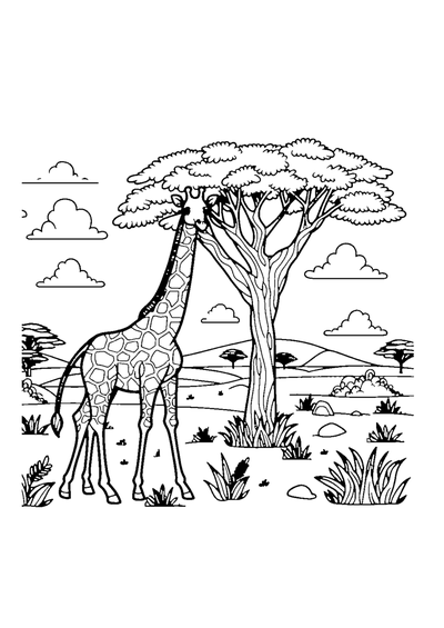 Lange Giraffe