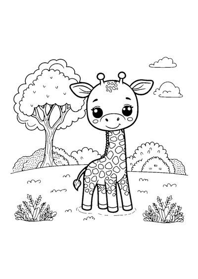 Süße Giraffe