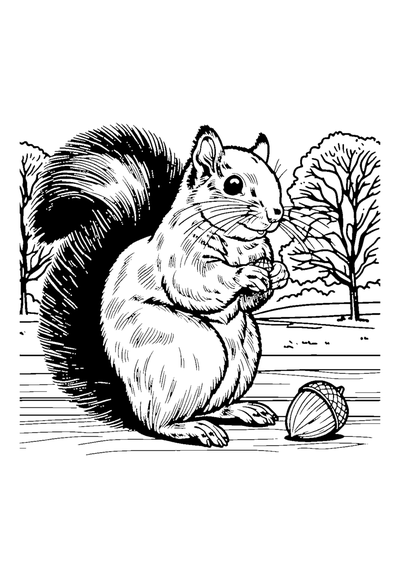 Eichhörnchen zeichnen