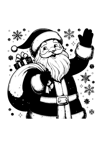 Fröhlicher Weihnachtsmann