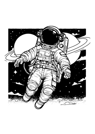 Astronaut im Raumanzug