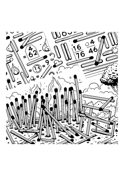 Streichholz-Rechenaufgaben