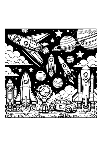 Raketen und Raumschiffe