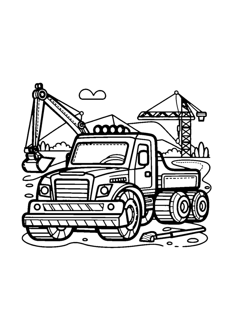 Auto auf der Baustelle