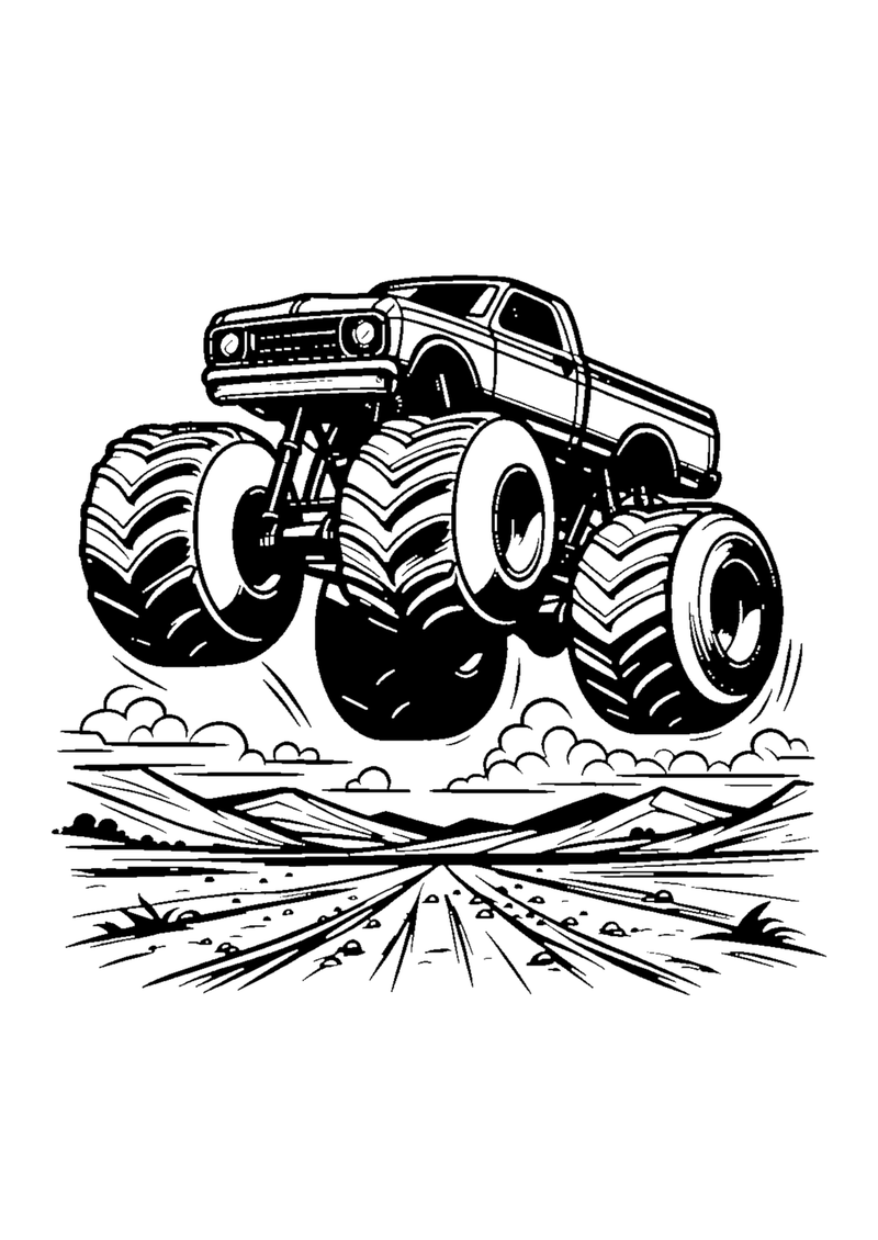 Monstertruck Sprung