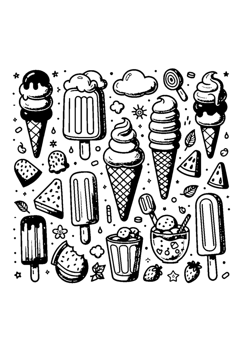 Verschiedene Eissorten