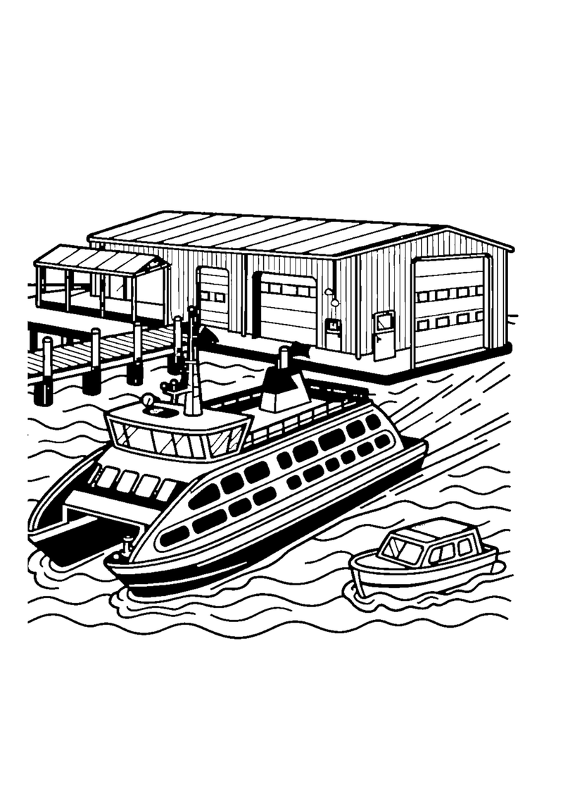 Fähre auf dem Wasser