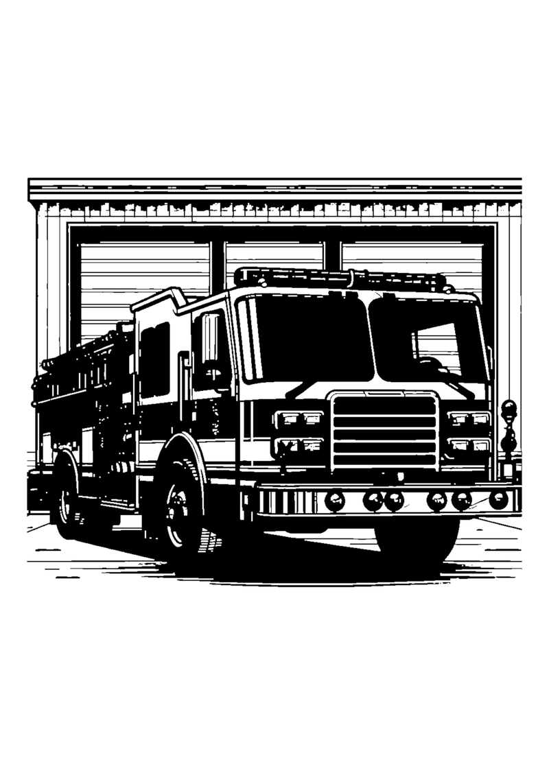 Feuerwehrauto von vorne