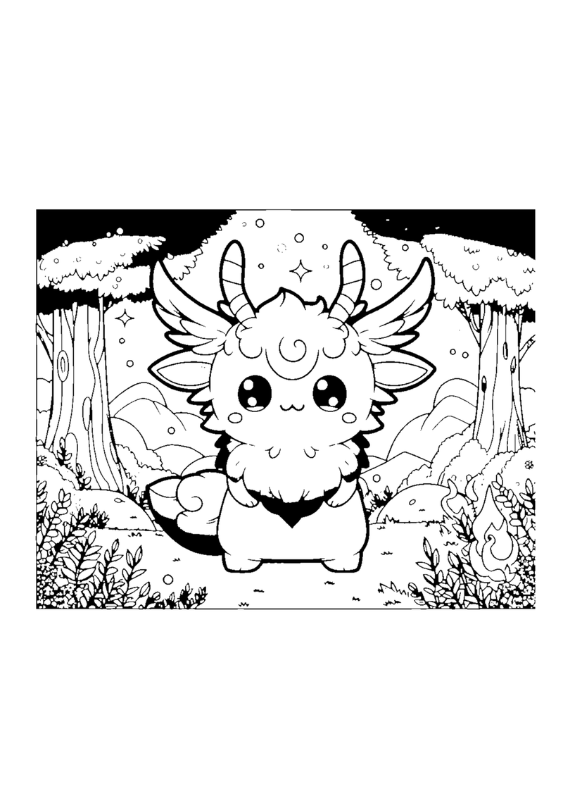 Süßes Fantasiewesen