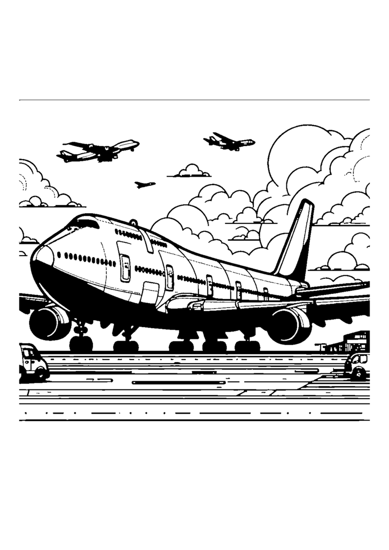 Großes Passagierflugzeug