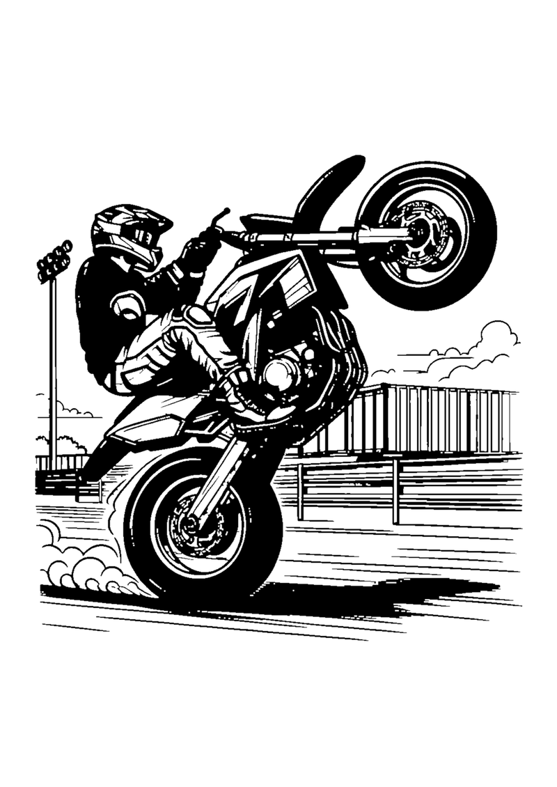 Motorradstunt