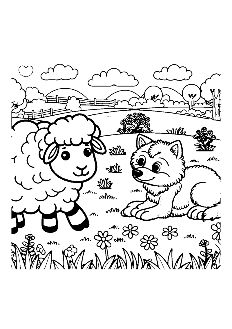 Schaf und Wolf