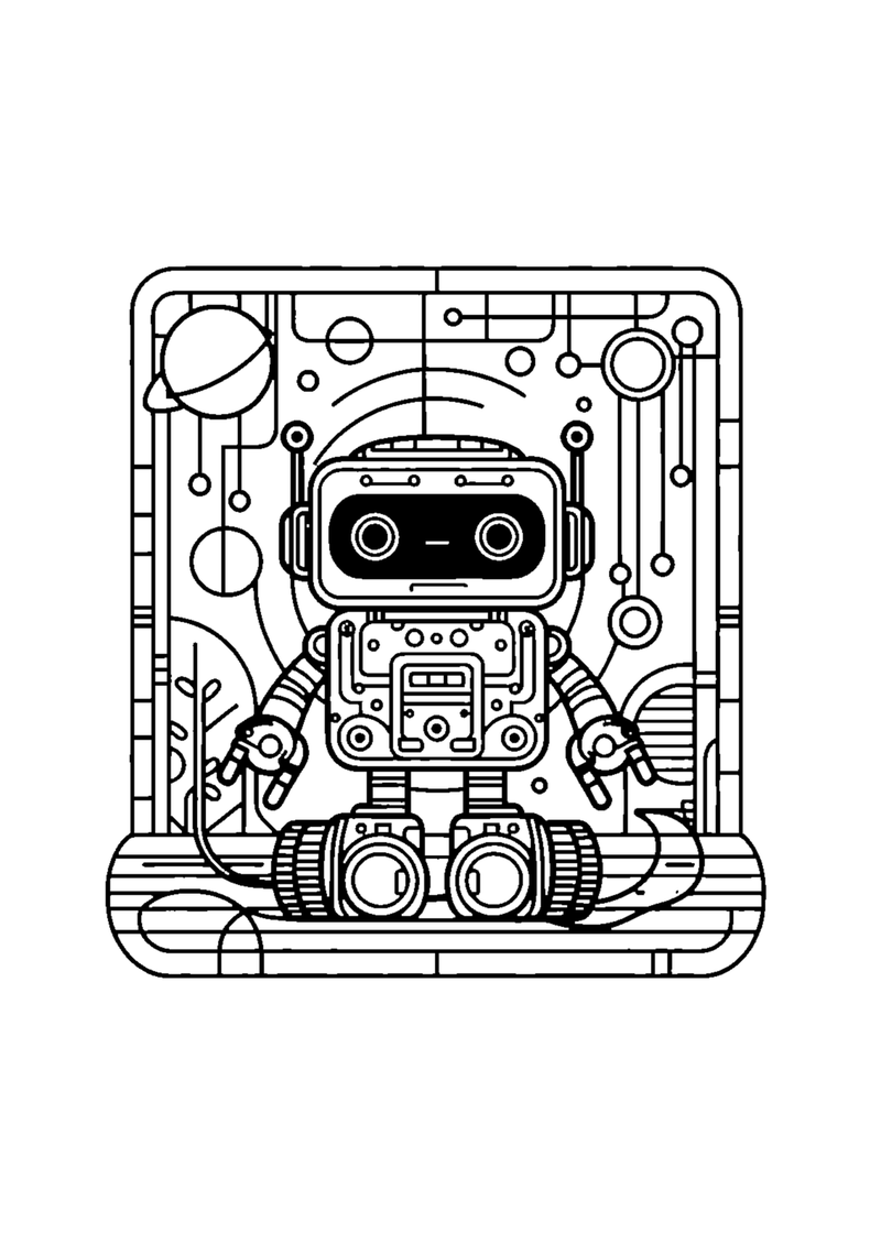 Roboter mit Drähten