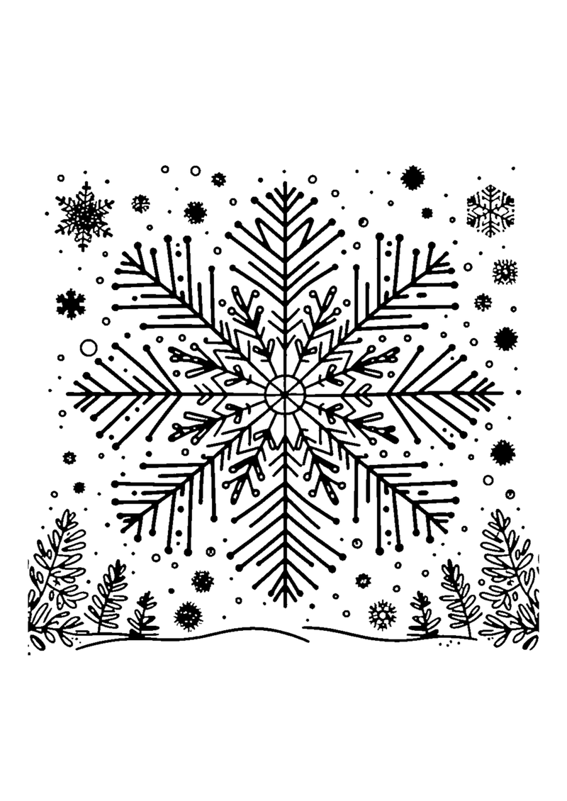 Schneeflocke zeichnen