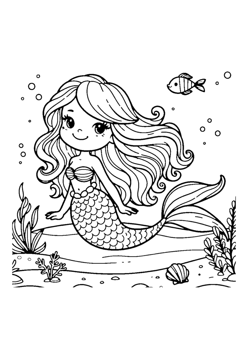 Freundliche Meerjungfrau