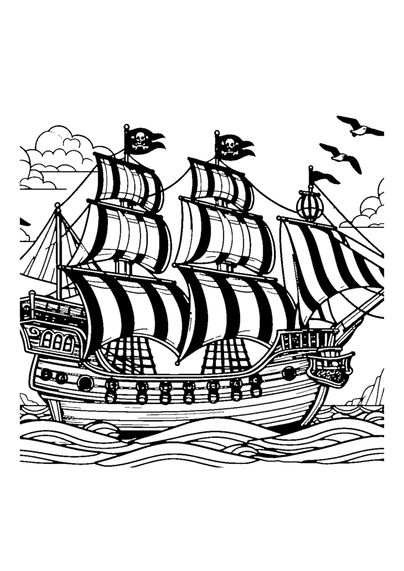 Abenteuerliches Piratenschiff