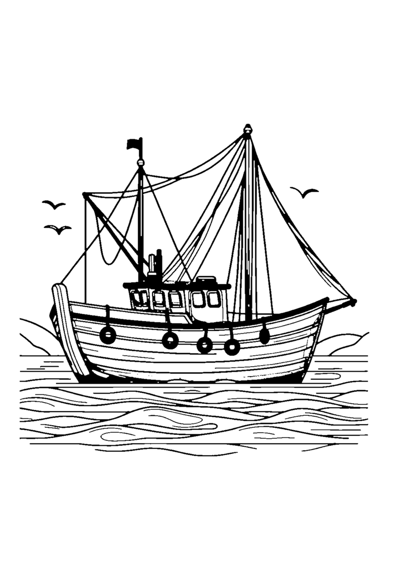 Einfaches Fischerboot