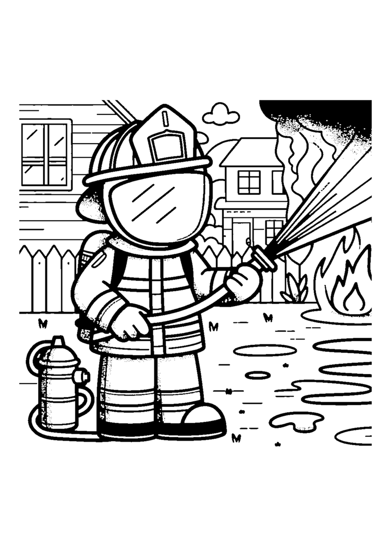 Feuerwehrmann im Einsatz