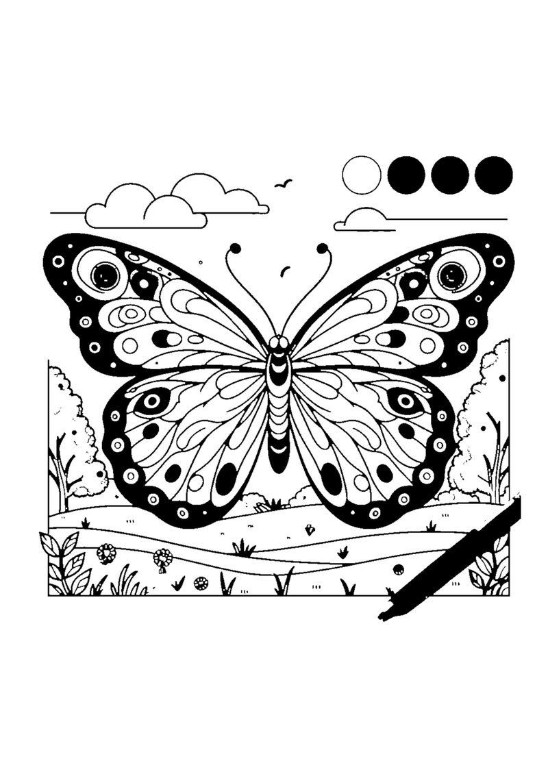 Bunter Schmetterling