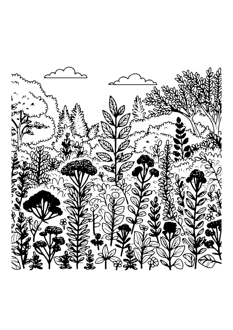 Büsche und Kräuter