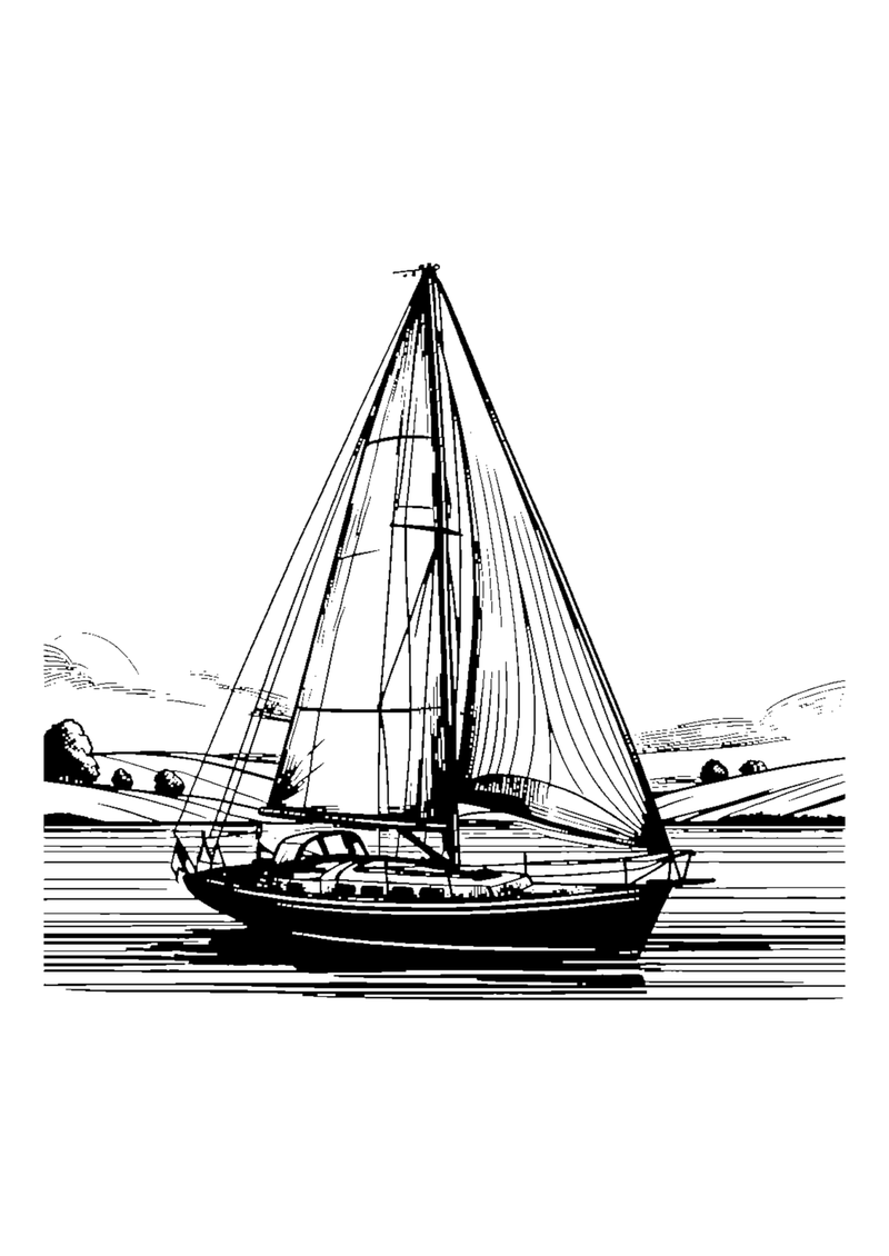 Segelboot auf dem See