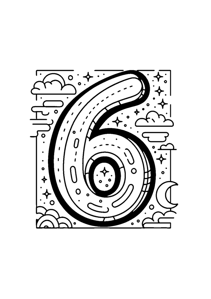 Zahl 6