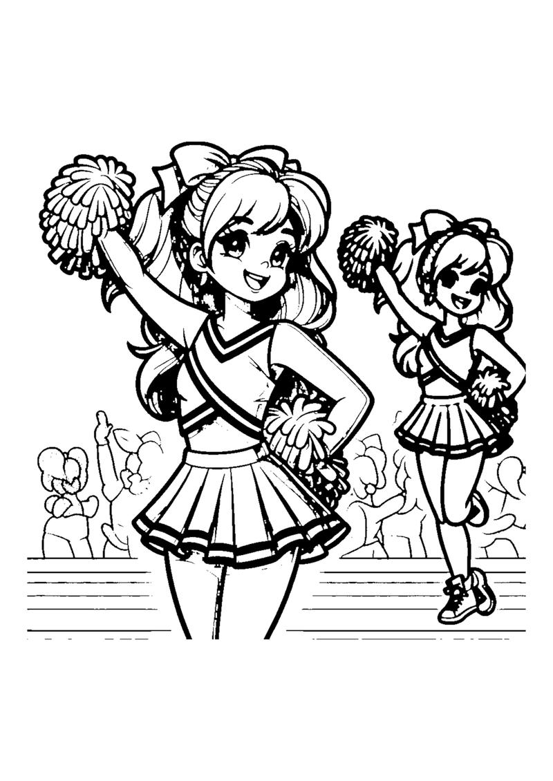 Cheerleader Mädchen