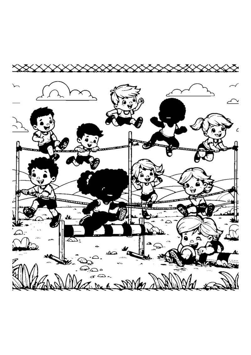 Lustige Hindernisrennen