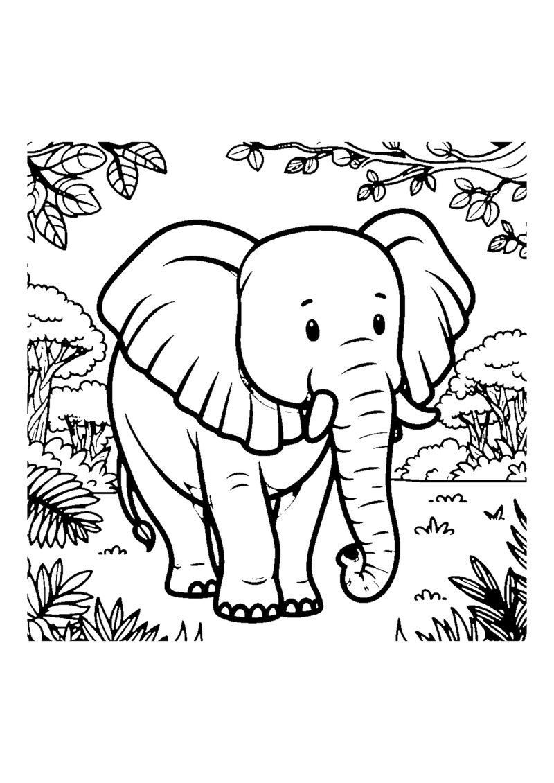 Elefant im Dschungel