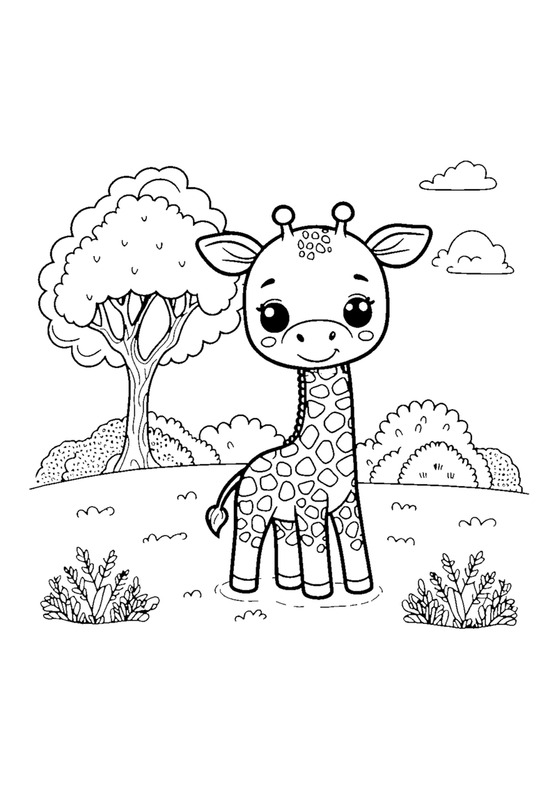 Süße Giraffe